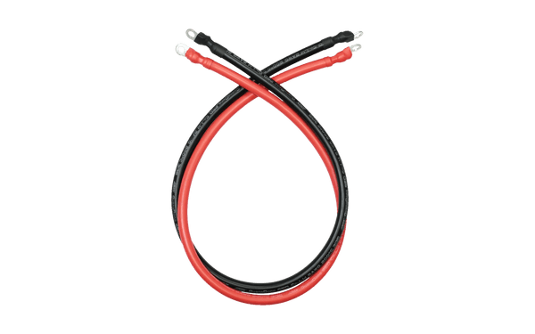 4AWG (Black and Red) 21 inches Ring to Ring Terminal Cable