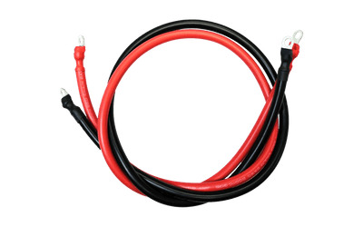 4AWG (Black and Red) 3FT Ring to Ring Terminal Cable