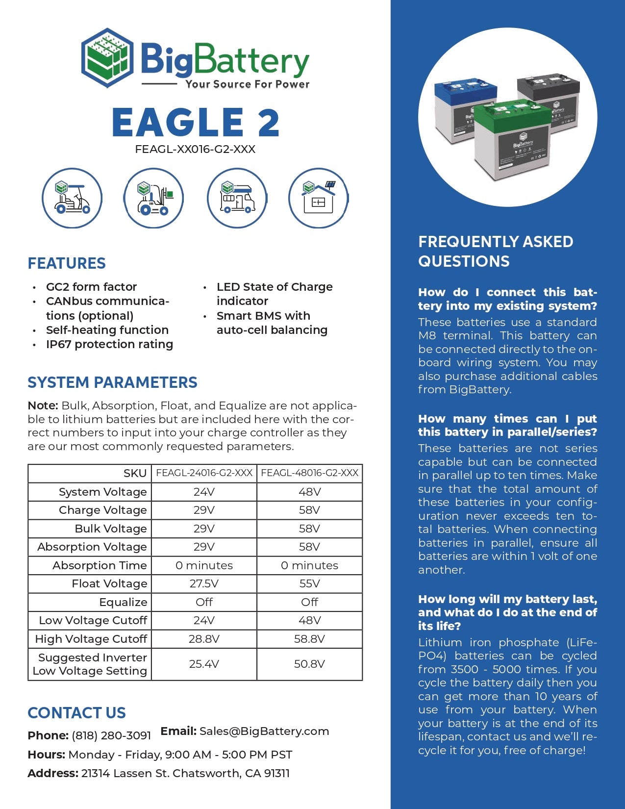 24V 2x EAGLE 2 Scissor Lift Kit