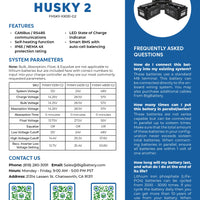 12V 4X HUSKY 2 KIT - LiFePO4 - 400Ah - 5.12kWh