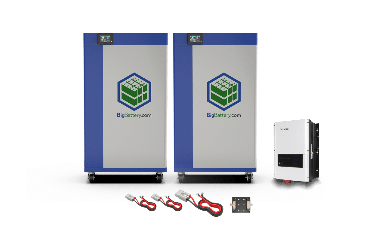 48V Off Grid Home Elite Max System - Growatt 6K + 19kWh KONG ELITE MAX Battery｜LIFEPO4 Power Block｜Lithium Battery Pack + Inverters + Cables｜Currently On Backorder